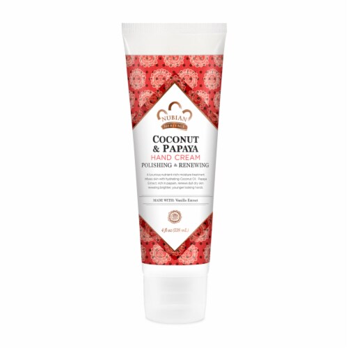 Nubian Heritage Coconut Papaya Hand Cream Perspective: front