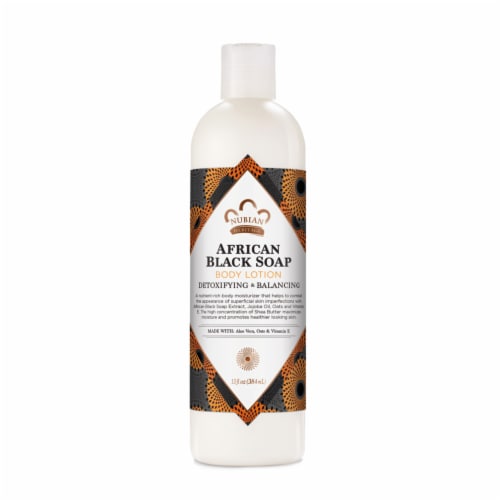 Nubian Heritage Paraben-Free African Black Soap Body Lotion Perspective: front