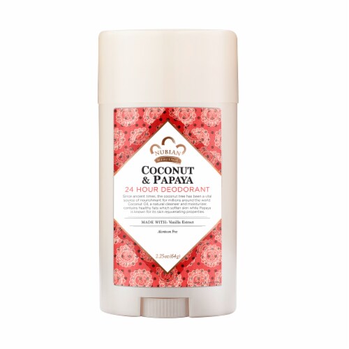 Nubian Heritage Coconut & Papaya Aluminum Free Deodorant Perspective: front