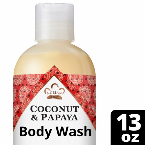 Nubian Heritage Coconut Papaya Body Wash Perspective: front
