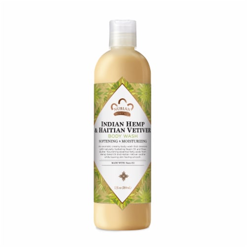 Nubian Heritage Indian Hemp and Haitian Vetiver Body Wash Perspective: front