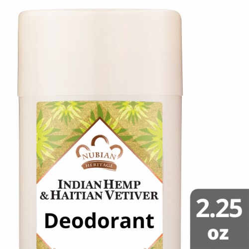 Nubian Heritage Indian Hemp and Haitian Vetiver Deodorant Perspective: front