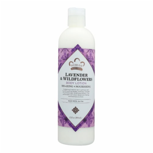 Nubian Heritage Lavender Wildflower Lotion Perspective: front