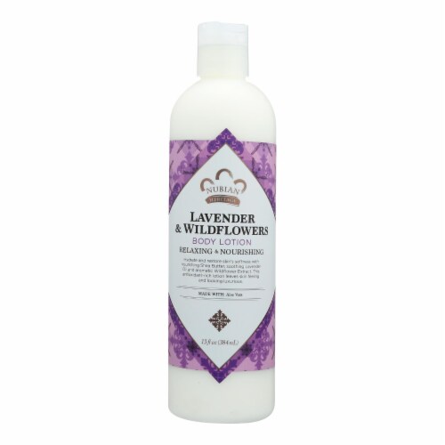Nubian Heritage Lavender Wildflower Lotion Perspective: front