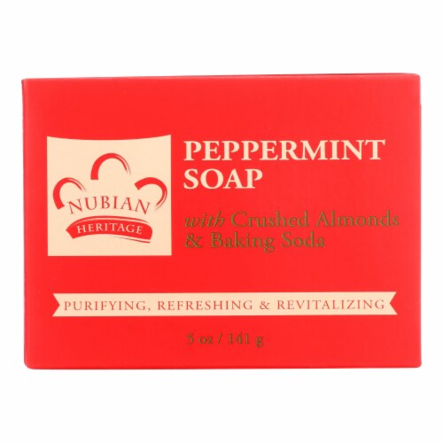 Nubian Heritage Peppermint Soap Perspective: front