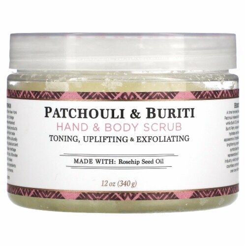 Nubian Heritage Patchouli and Buriti Hand & Body Scrub Perspective: front