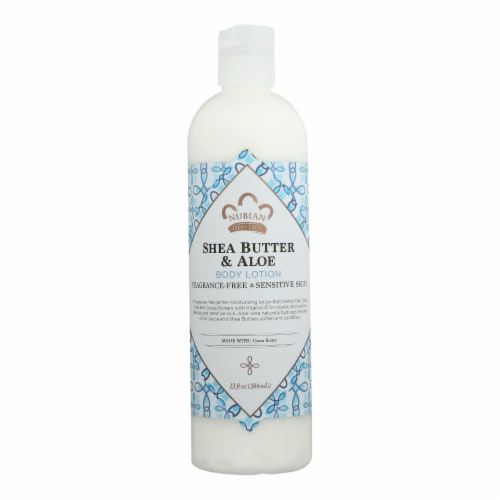 Nubian Heritage Paraben-Free Shea Butter & Aloe Body Lotion for Sensitive Skin Perspective: front