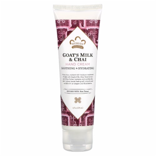 Nubian Heritage Hand Cream Goat's Milk Chai - 4 fl oz (118 ml) Perspective: front