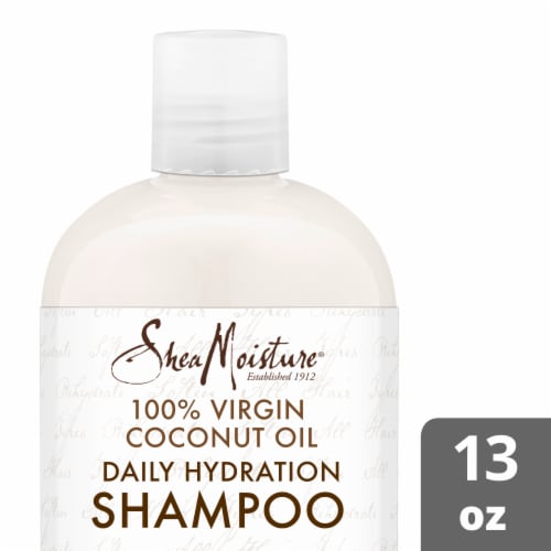 SheaMoisture Virgin Coconut Oil Daily Hydration Shampoo Perspective: front