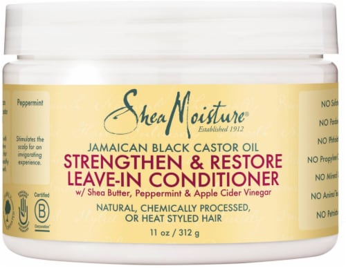 Shea Moisture Jamaican Black Castor Oil Strengthen & Restore Leave-In Conditioner 11 oz Perspective: front