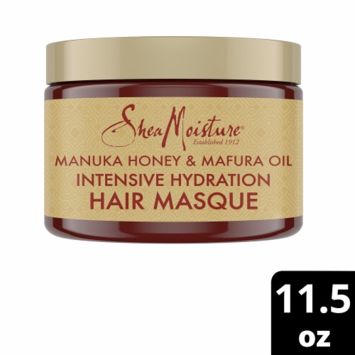 SheaMoisture Hair Masque For Dry, Damaged Hair, Manuka Honey & Mafura Oil Perspective: front
