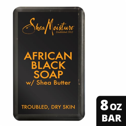 SheaMoisture African Black Soap Bar Soap Perspective: front