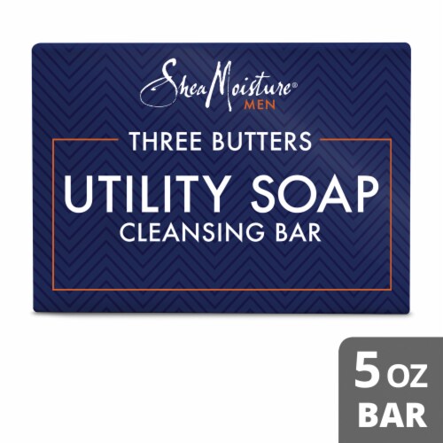 Shea Moisture Three Butters Utility Soap Cleansing Bar Perspective: front
