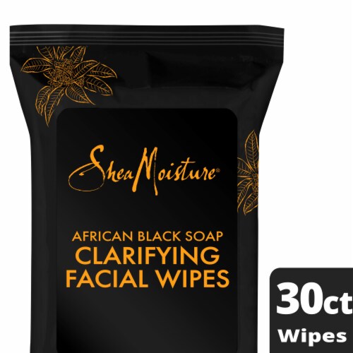 Shea Moisture African Black Soap Facial Wipes Perspective: front