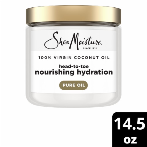 Shea Moisture® Head-To-Toe 100% Extra Virgin Pure Coconut Oil Nourishing Hydration Perspective: front