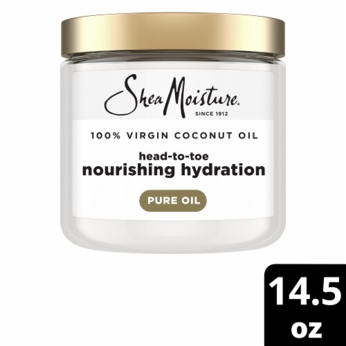 Shea Moisture® Head-To-Toe 100% Extra Virgin Pure Coconut Oil Nourishing Hydration Perspective: front