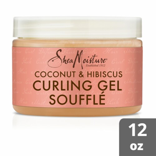 SheaMoisture Coconut and Hibiscus Curling Gel Souffle Perspective: front