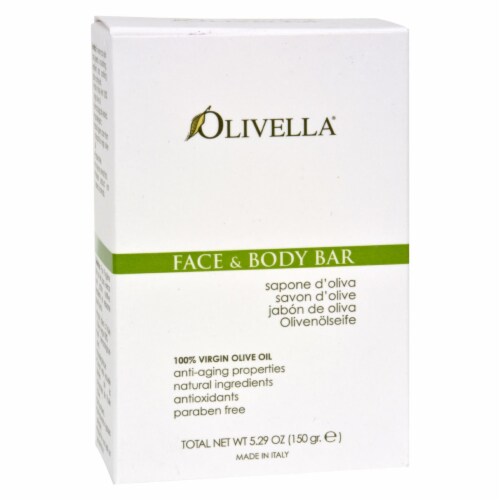 Olivella Olive Oil Face & Body Bar Perspective: front