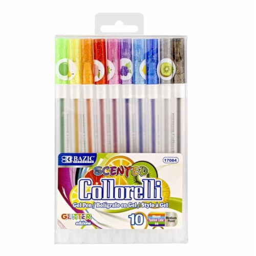 Bazic Products Scented Glitter Color Collorelli Gel Pen - Pack of