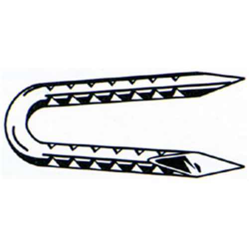 Grip-Rite 1/4 in. W X 1-1/4 in. L Hot-Dipped Galvanized Steel Fence Staples 9 Ga. 4350 pk 50 lb Grip-Rite 1/4 in. W X 1-1/4 in. L Hot-Dipped Galvanized Steel Fence Staples 9 Ga. 4350 pk 50 lb