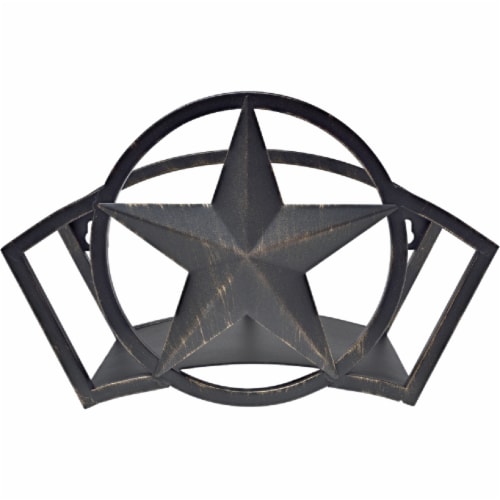 Liberty Garden Star Steel Hose Butler - Black Perspective: front