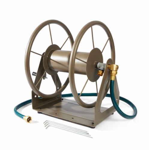 Liberty Garden LBG703T 200' of 5/8 Hose Multi Purpose Steel Garden Storage Reel Perspective: front