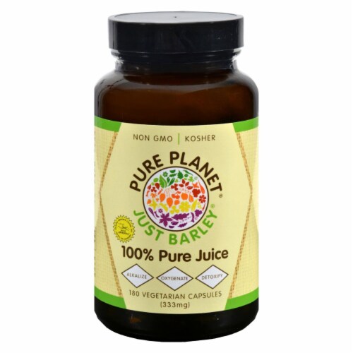 Pure Planet Just Barley Vegetarian Capsules Perspective: front