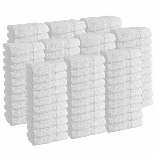 12 Pack of Hand Towels White Cotton/poly Blend Large 16 X 27 in