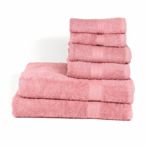 Chelsea Six Piece Bath Towel Set, Two Each - Washcloths, Hand Towels & Bath  Towels, Cotton,, 6 Piece Set - Kroger