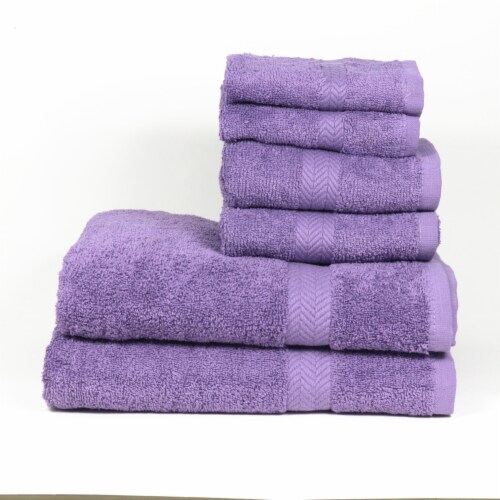 Chelsea Six Piece Bath Towel Set, Two Each - Washcloths, Hand