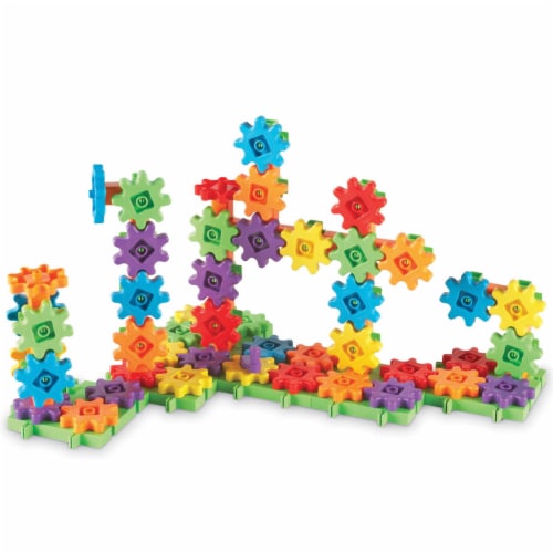 Learning Resources® Gears! Gears! Gears! Deluxe Building Set Perspective: front