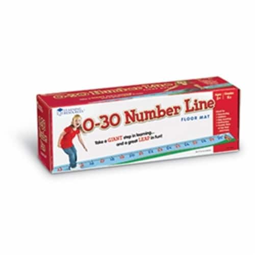 Learning Resources® Number Line Floor Mat Perspective: front