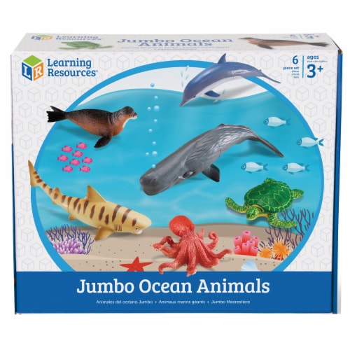 Learning Resources® Jumbo Ocean Animals Perspective: front