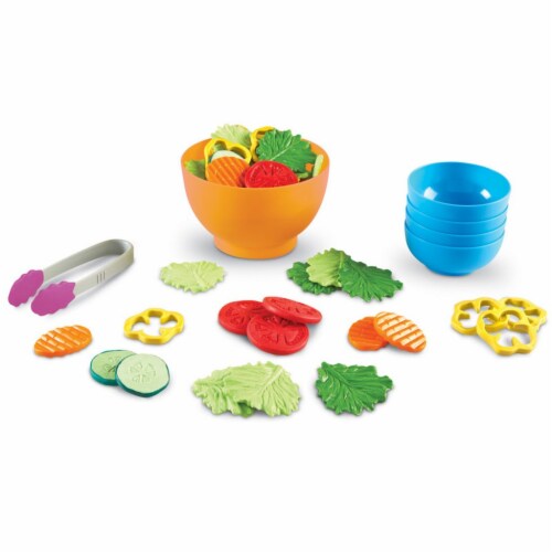 Learning Resources 1535082 New Sprouts Garden Fresh Salad - Set of 38 Perspective: front
