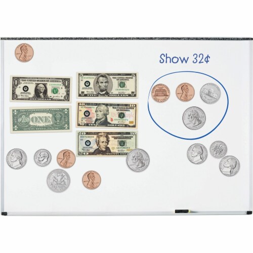 Learning Resources® Double-Sided Magnetic Money Set Perspective: front