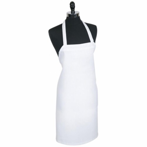Mercer Tool M60100WH Millennia Economy Bib Apron, White Perspective: front