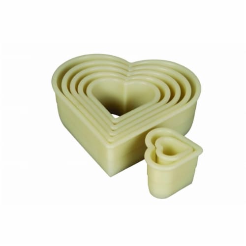 Mercer Tool 7-Pieces Heart Plain Nylon Cutter Set Perspective: front
