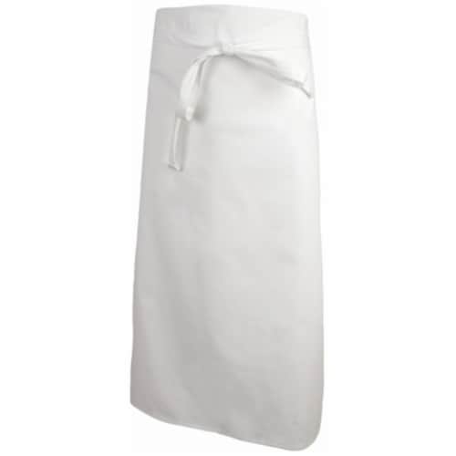 Mercer Tool M61135WH Genesis 4-Sided Bistro Apron, White Perspective: front