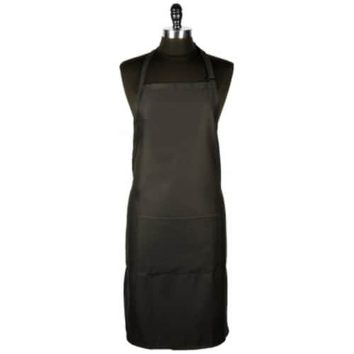 Mercer Tool Genesis Bib Apron With Pocket, Black Perspective: front