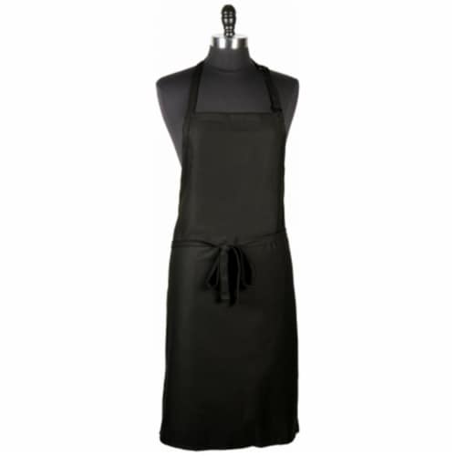 Mercer Tool M61120BK Genesis Bib Apron Without Pocket, Black Perspective: front