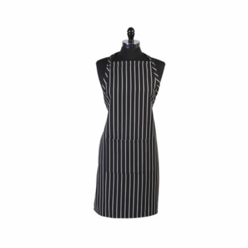 Mercer Tool M61110BCS Genesis Bib Apron With Pocket, Black Chalk Stripe Perspective: front
