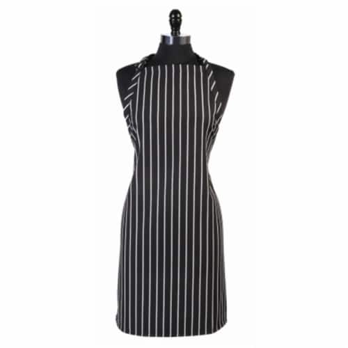 Mercer Tool M61120BCS Genesis Bib Apron Without Pocket, Black Chalk Stripe Perspective: front