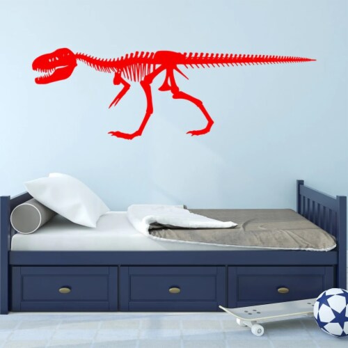 VWAQ Dinosaur Skeleton Wall Decals for Boys Room T-Rex Skeleton Sticker Perspective: front