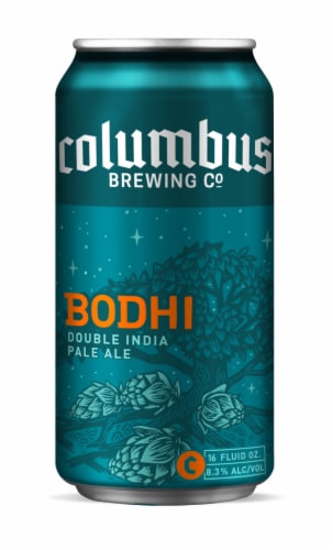 Columbus Brewing Co. Bodhi Double India Pale Ale Single Can Perspective: front