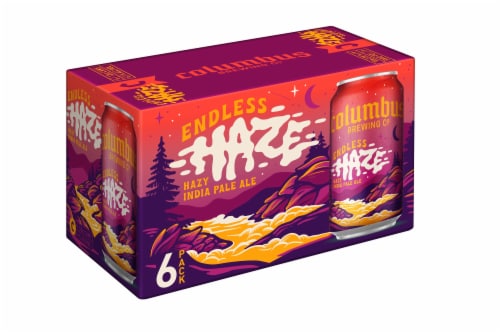 Columbus Brewing Co. Endless Haze Hazy India Pale Ale Perspective: front