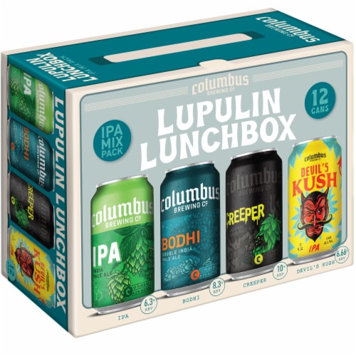 Columbus Brewing Co. Lupulin Lunchbox IPA Mix Pack Perspective: front