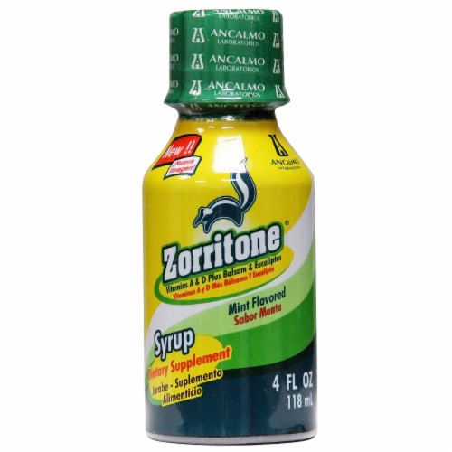 Zorritone Mint Flavored Dietary Supplement Syrup Perspective: front