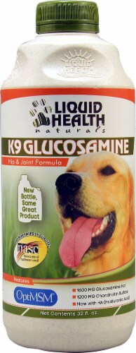 Liquid Health  Naturals K9 Glucosamine Perspective: front