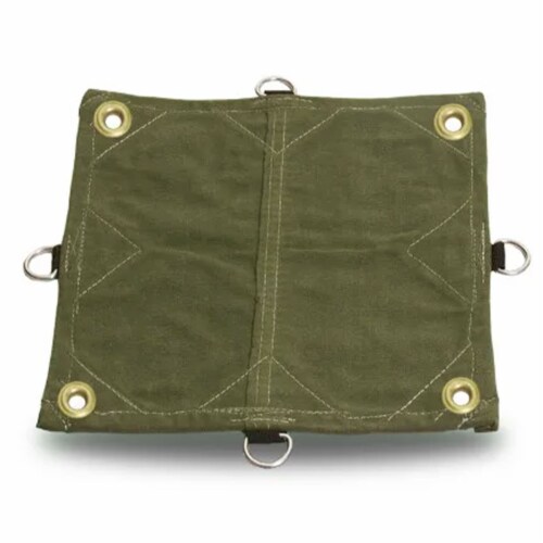 Tarp Nation 5 x 7 Foot Heavy Duty Canvas Tarp with D Rings and Corner Grommets Perspective: front
