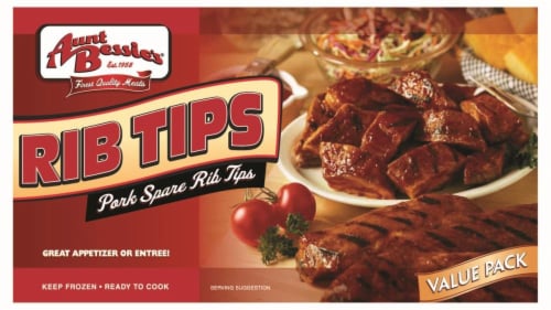 Aunt Bessie's Pork Spare Rib Tips Perspective: front